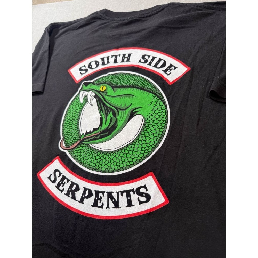 Large Riverdale South Side Serpents Regular Fit Black‎ T-Shirt